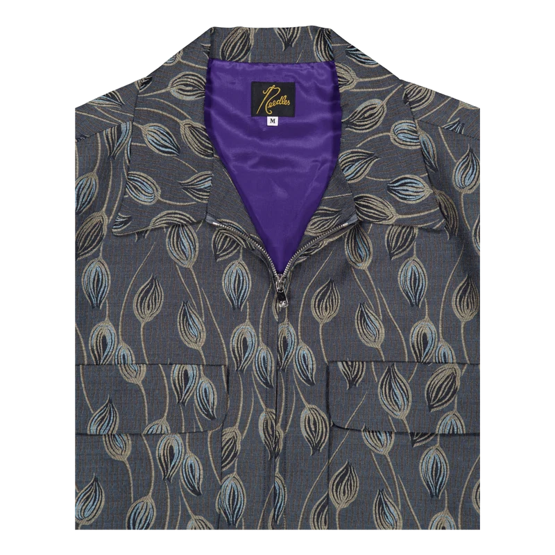 Needles Sport Jacket - W/pe Bo A-blue