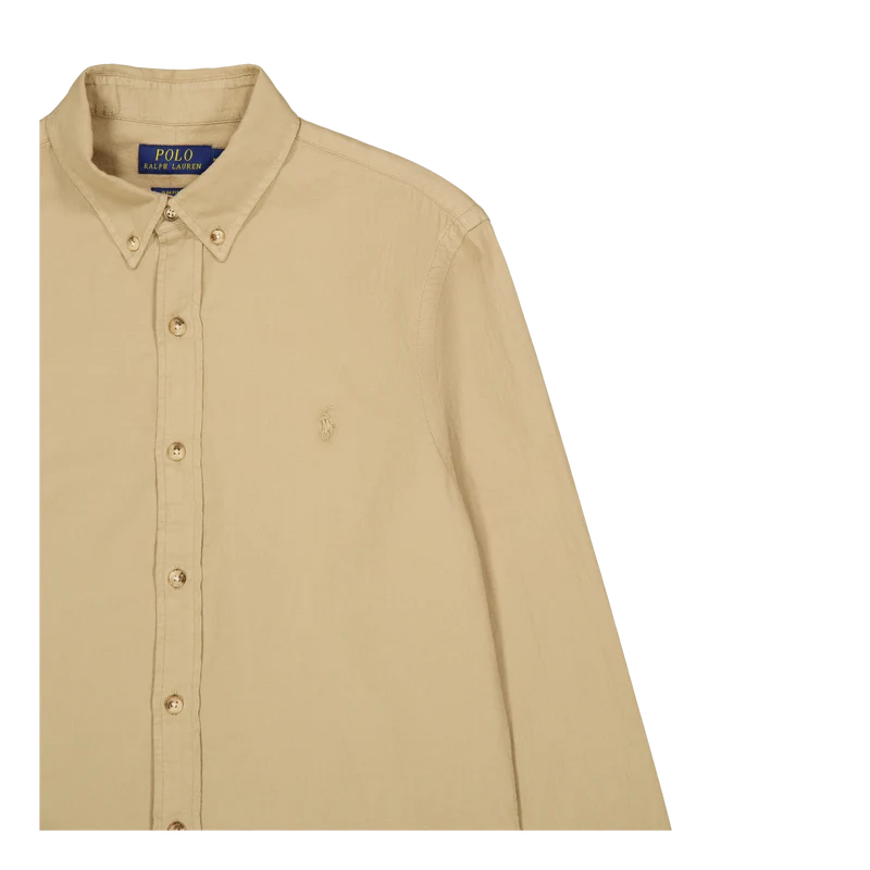 Slim Fit Dobby Shirt Surrey Tan