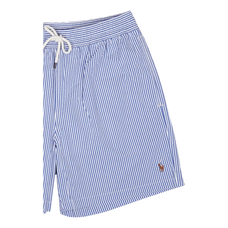 5.75-Inch Traveler Classic Swim Trunk Cruise Royal Seersucker