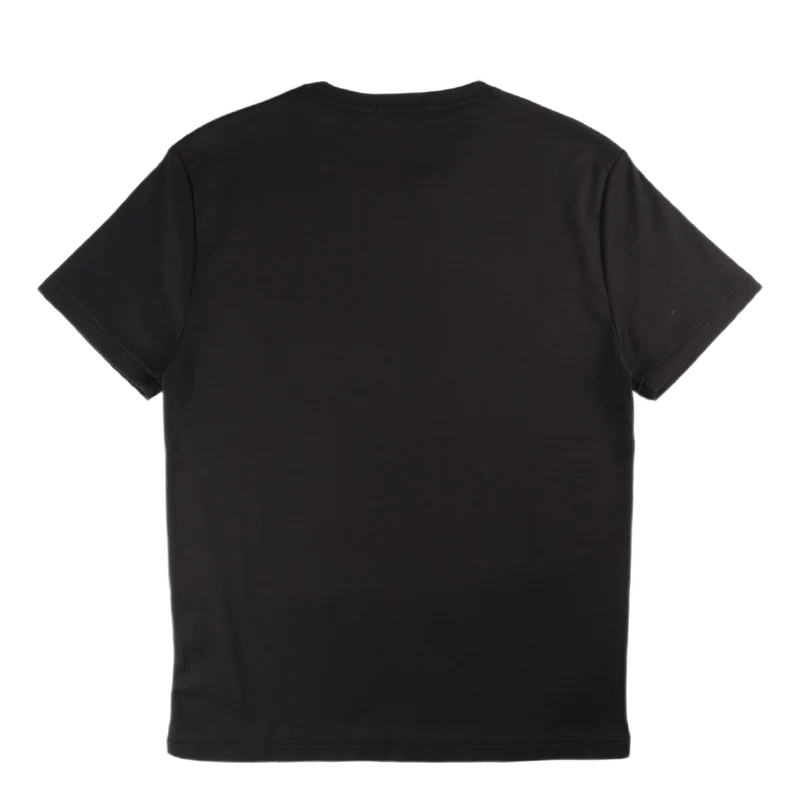 Custom Slim Fit Soft Cotton T-Shirt Polo Black