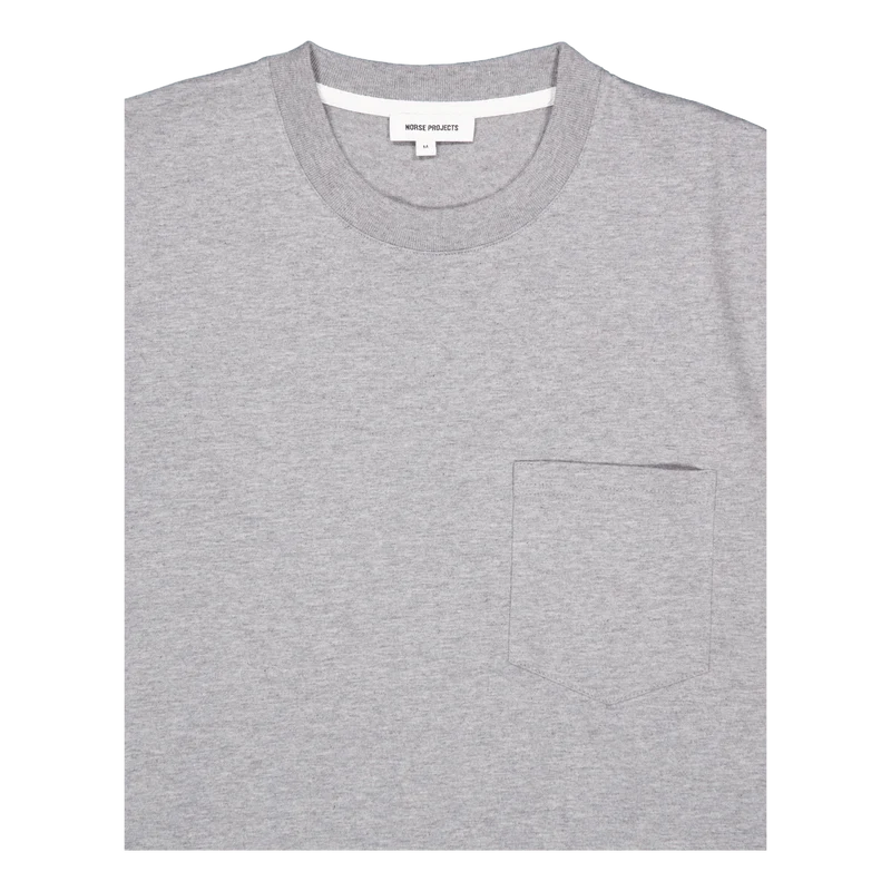Johannes Standard Pocket Ss Light Grey Melange