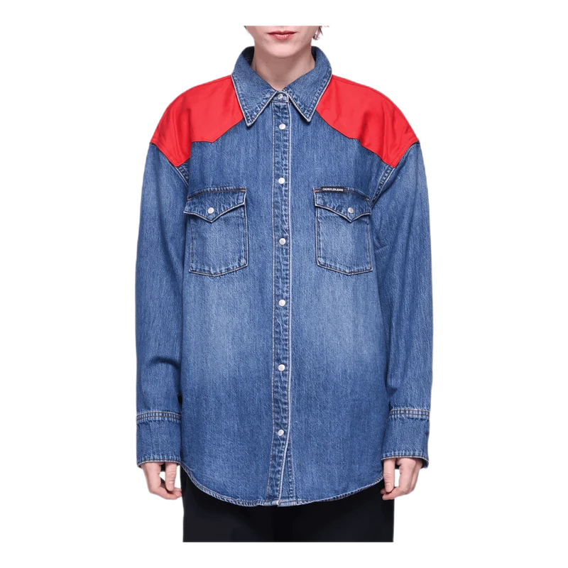 Oversized Foundation Shirt Blue