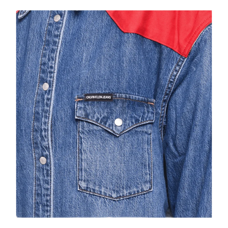 Oversized Foundation Shirt Blue