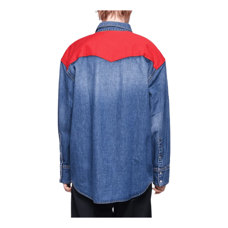 Oversized Foundation Shirt Blue