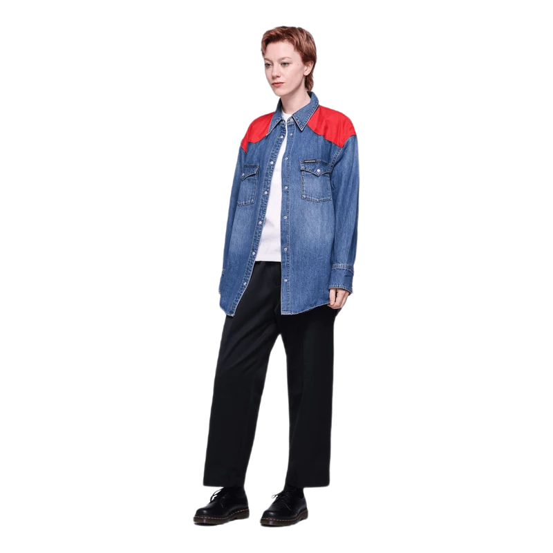 Oversized Foundation Shirt Blue