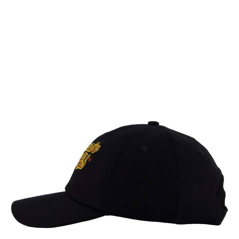 Script Logo Embroidered Cap Black