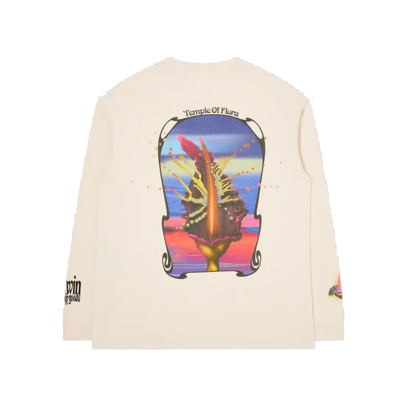 Temple Of Flora T-shirt Ls Whisper White