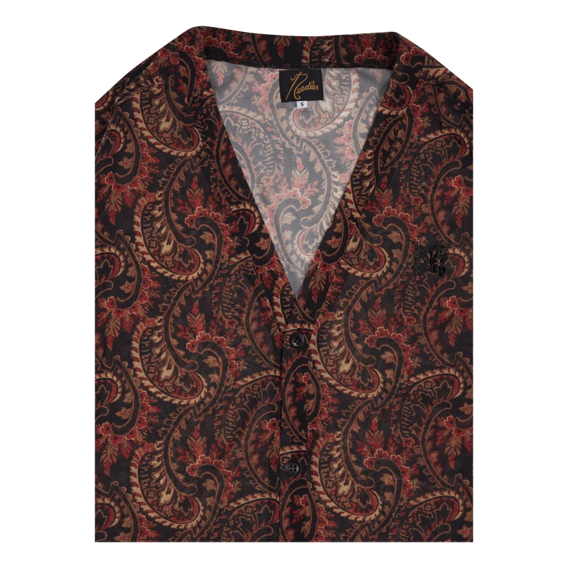 Needles V Neck Cardigan - Poly Black