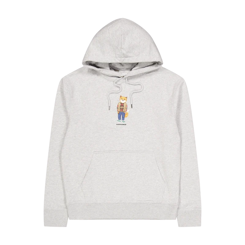 Dressed Fox Regular Hoodie Lig Grey Melange