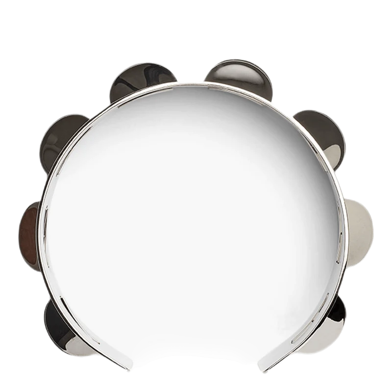 Tambourine Necklace Silver