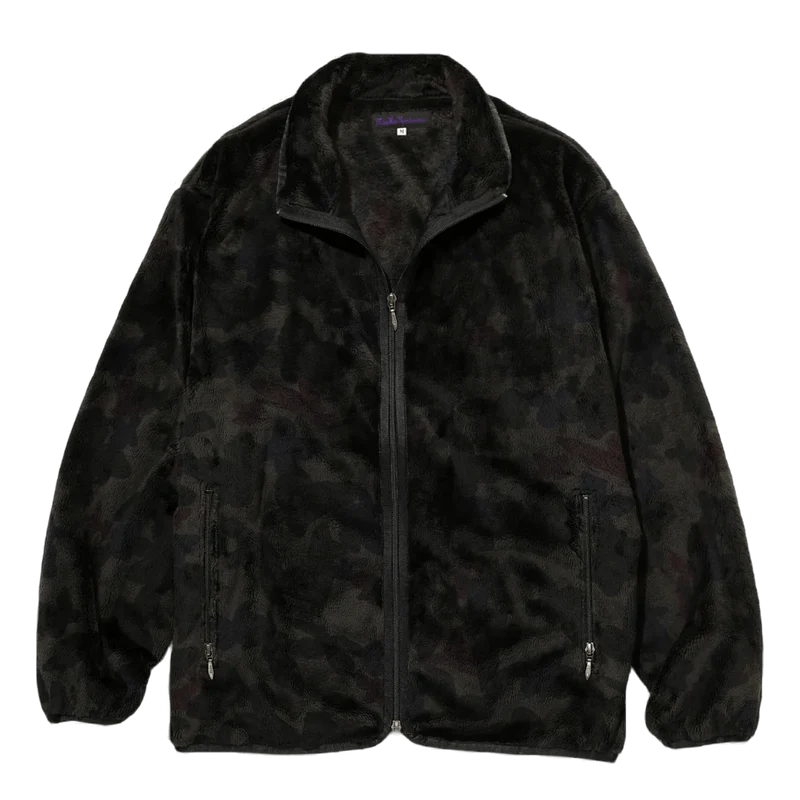 W.u. Piping Jacket - Micro Fur Charcoal