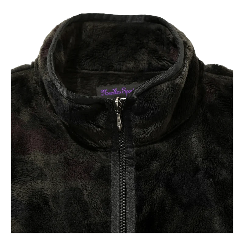 W.u. Piping Jacket - Micro Fur Charcoal