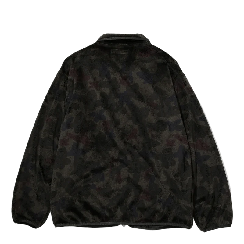 W.u. Piping Jacket - Micro Fur Charcoal