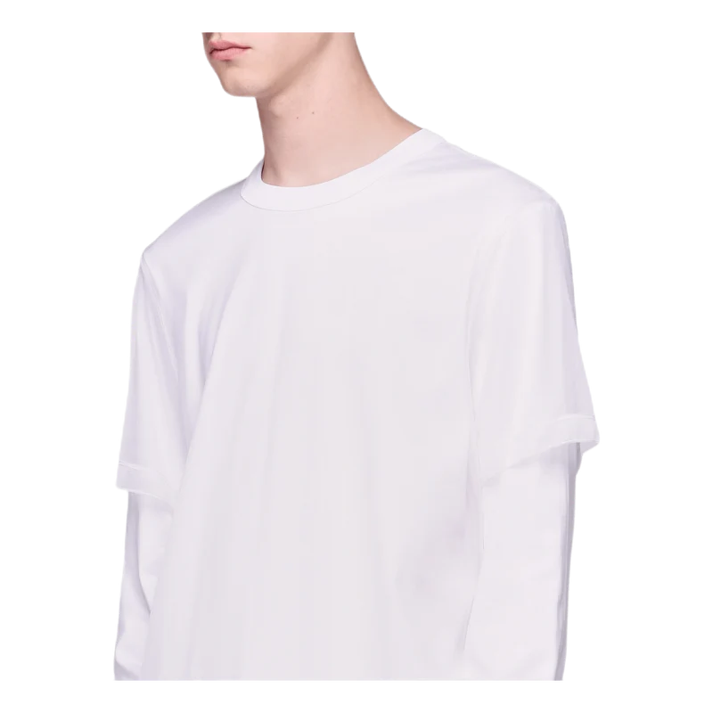 Double Long Sleeve Tee White