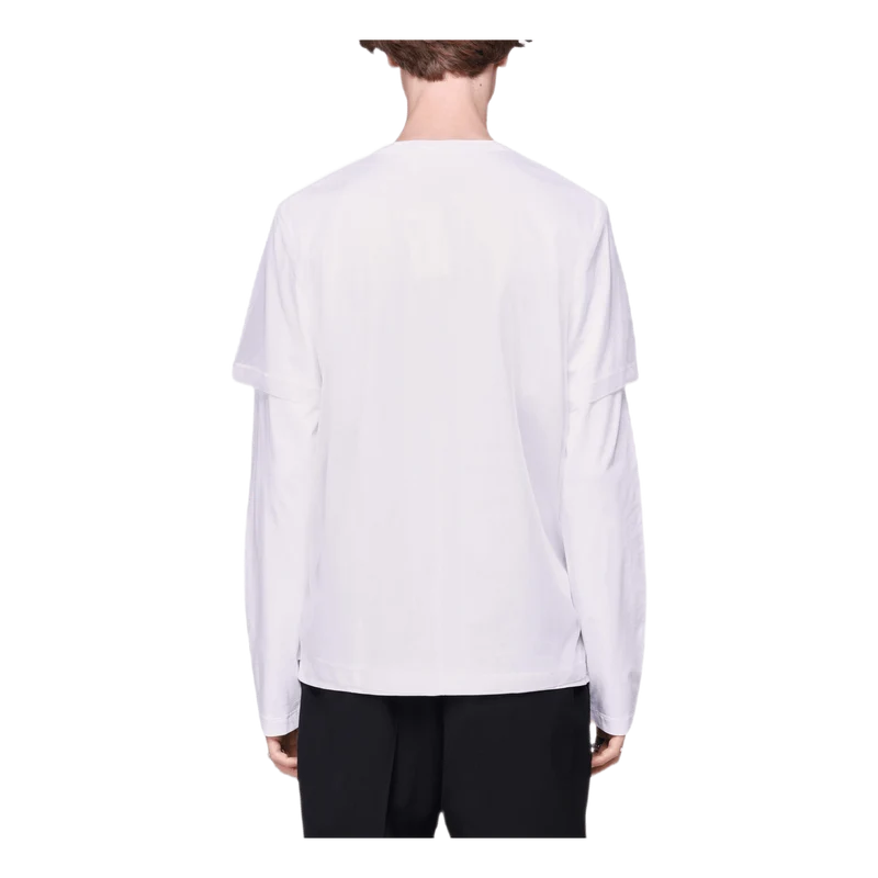 Double Long Sleeve Tee White