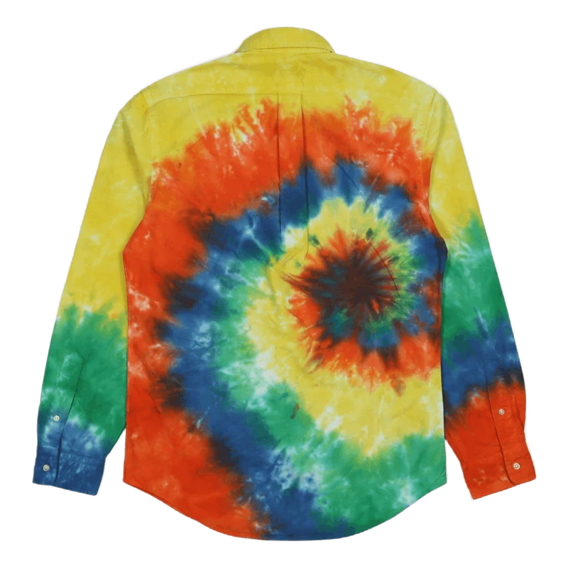 Custom Fit Tie-Dye Oxford Shirt 5626 Blue/Green Tie Dye Multi