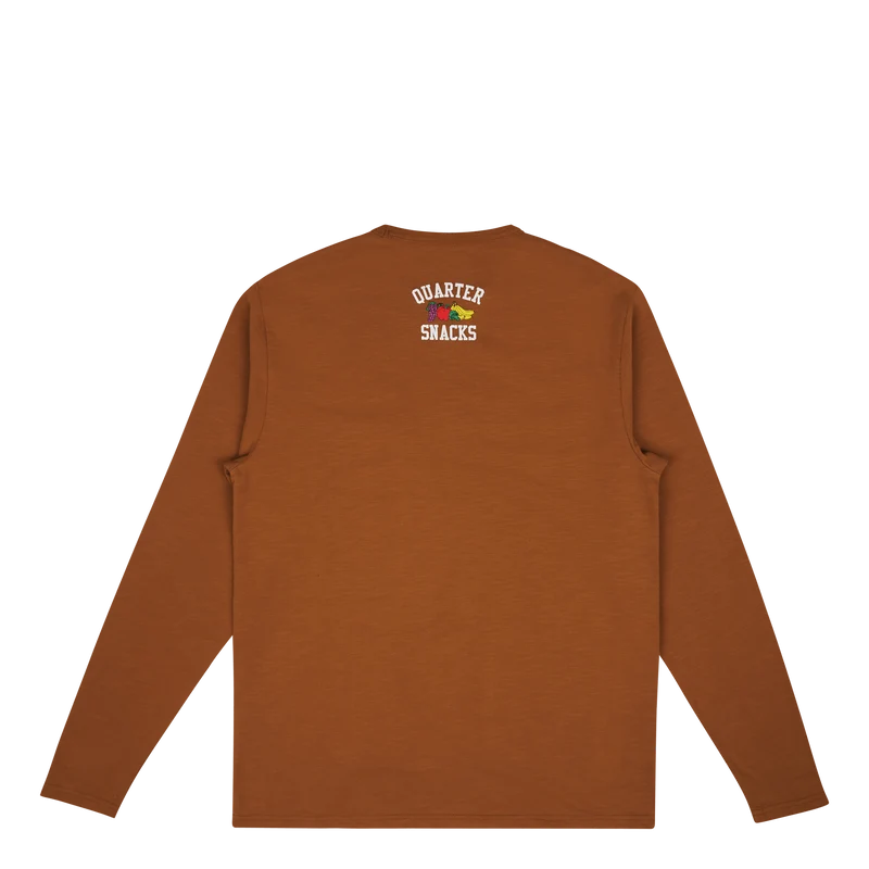 Quartersnacks Slub Yarn Pkt Ts Hamilton Brown Heather