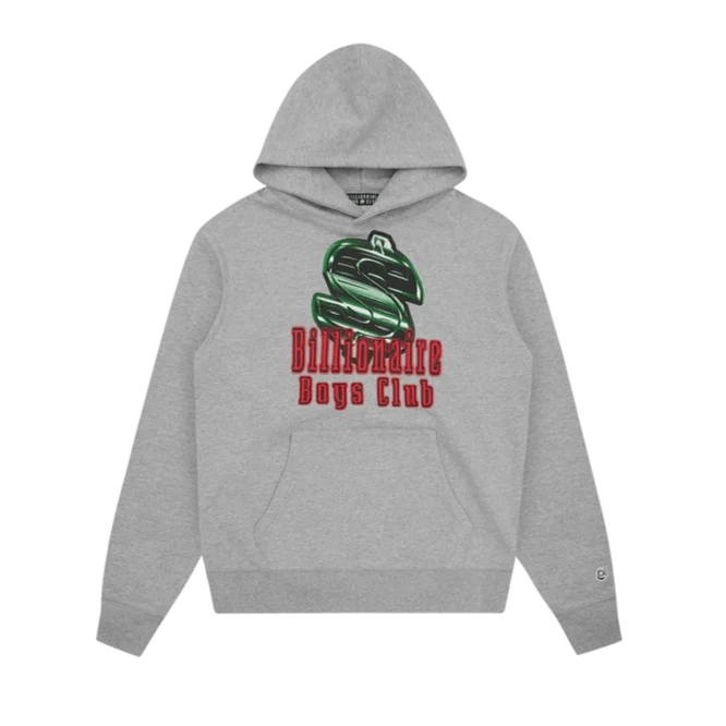 Dollar Sign Popover Hood Heather Grey