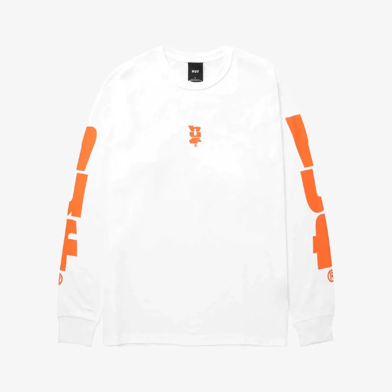Megablast Stretch L/s Tee White