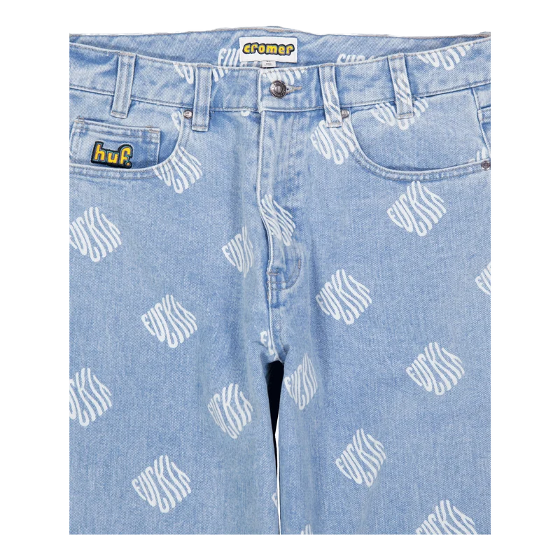 Cromer Print Pant Blue