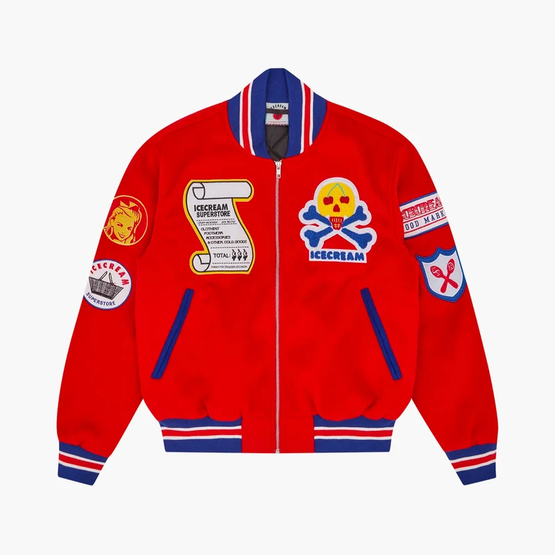 Icecream Supplies Varsity Jack Red