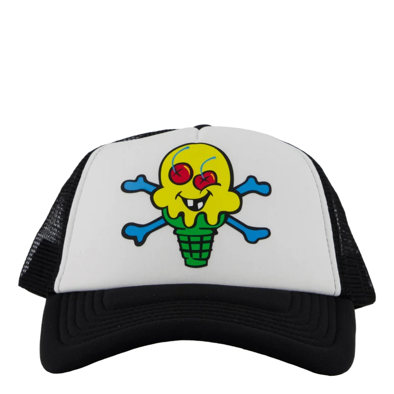 Cones And Bones Trucker White