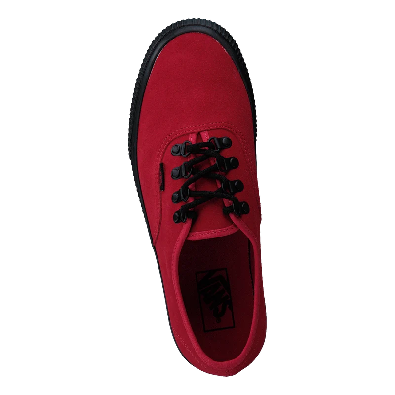 Embossed Authentic Platform 2. Rococco Red-black