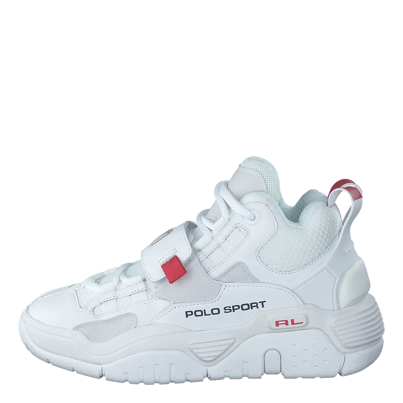PS100 High-Top Sneaker White / Navy / RL2000 Red