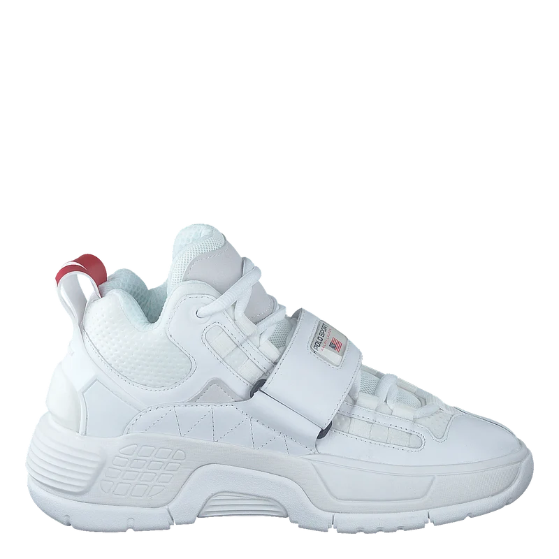 PS100 High-Top Sneaker White / Navy / RL2000 Red
