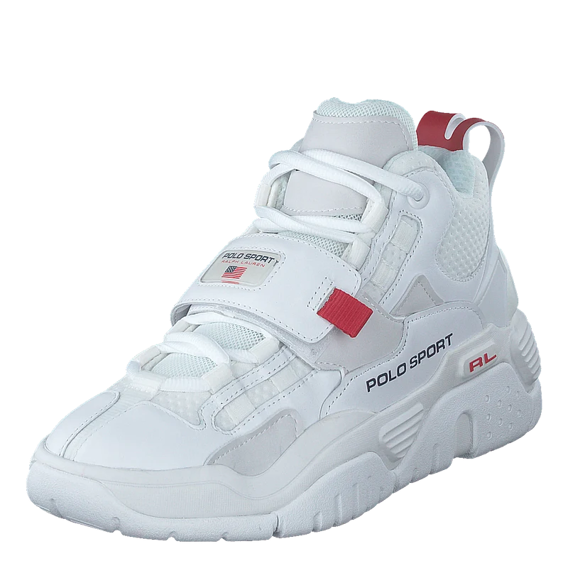 PS100 High-Top Sneaker White / Navy / RL2000 Red