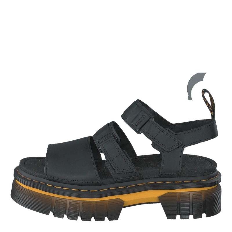 Ricki 3 Strap Sandal Black Luc Black