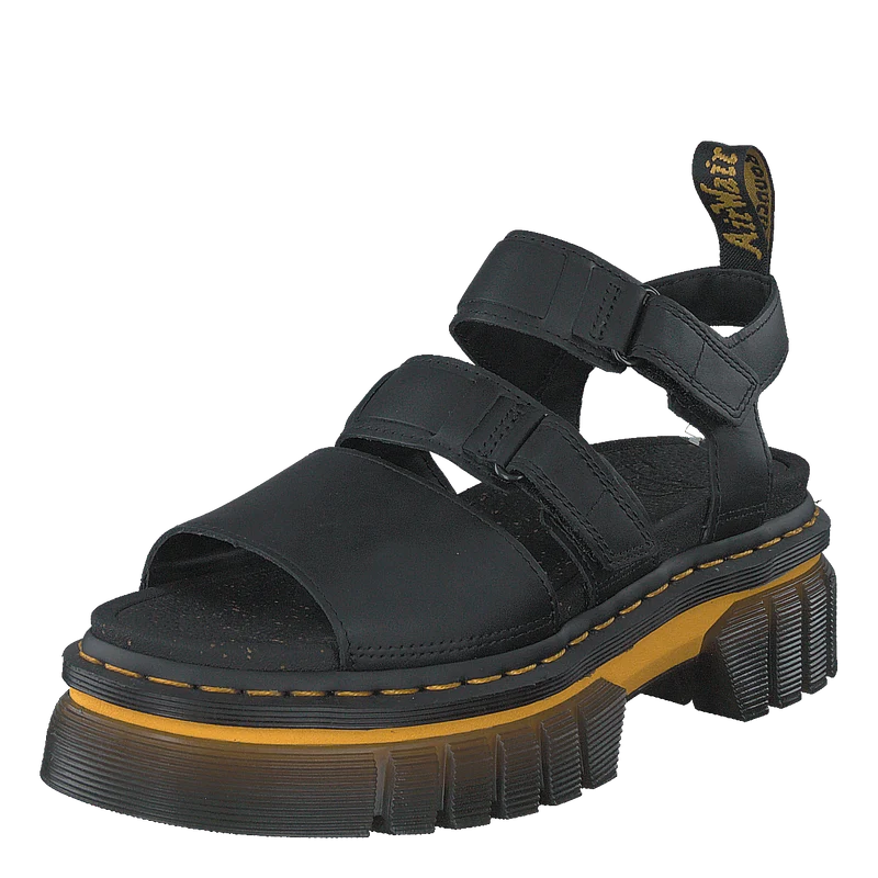 Ricki 3 Strap Sandal Black Luc Black