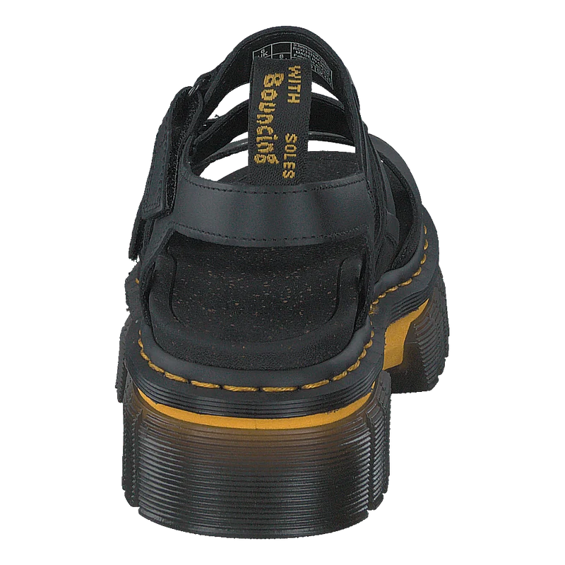 Ricki 3 Strap Sandal Black Luc Black