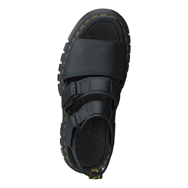 Ricki 3 Strap Sandal Black Luc Black