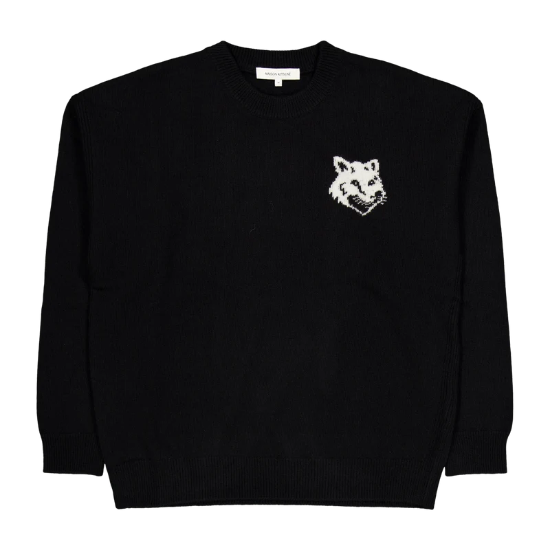 Fox Head Intarsia Comfort Jump Black