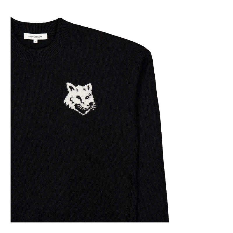Fox Head Intarsia Comfort Jump Black
