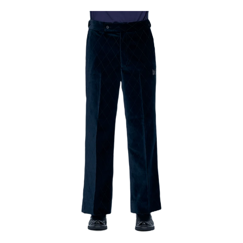 Side Tab Trouser Pe/c Velvet / Blue