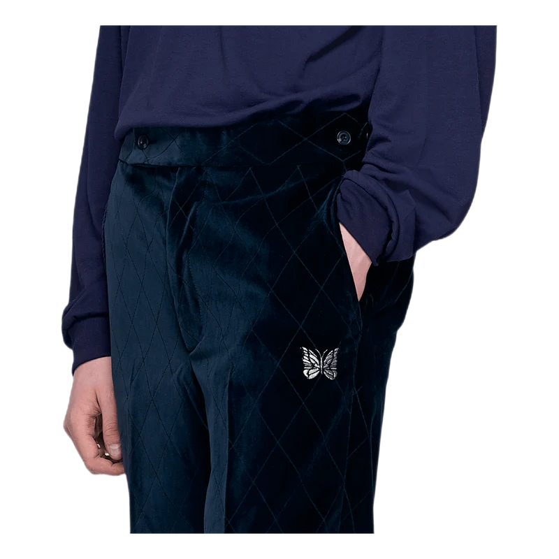 Side Tab Trouser Pe/c Velvet / Blue