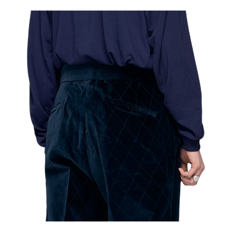 Side Tab Trouser Pe/c Velvet / Blue