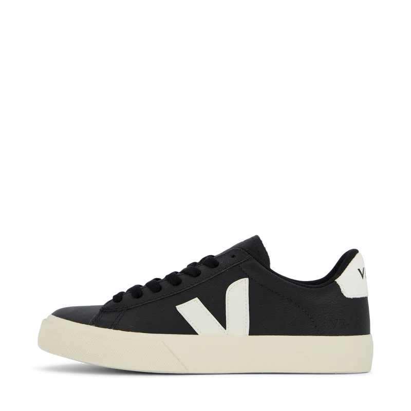 Campo Leather Black White