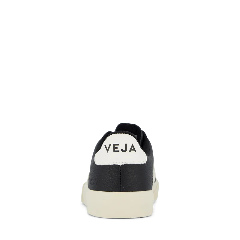 Campo Leather Black White