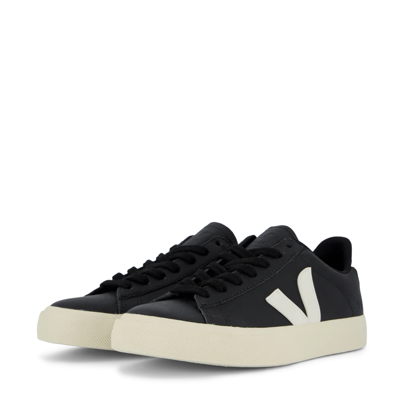 Campo Leather Black White