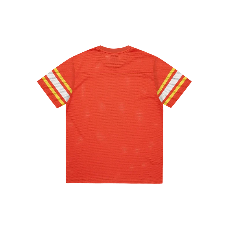 Crest Logo Mesh Football Shirt Orange