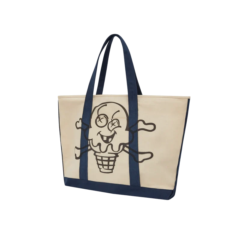 Cones And Bones Totebag Ecru/navy