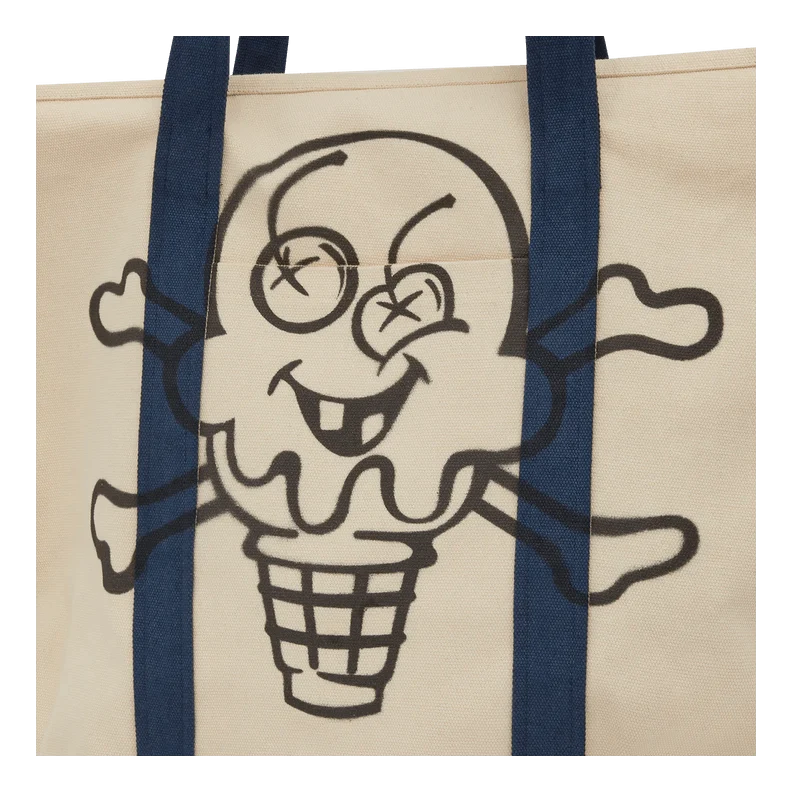Cones And Bones Totebag Ecru/navy