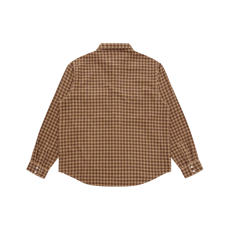 Corduroy Check Shirt Brown Check
