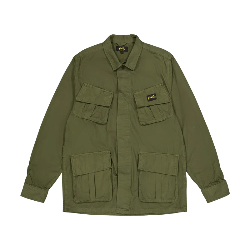 Tropical Jacket Olive Poplin