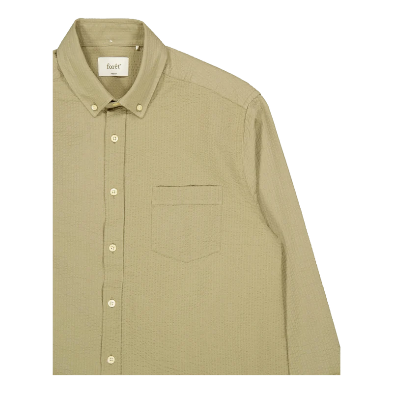 Bush Seersucker Shirt Olive