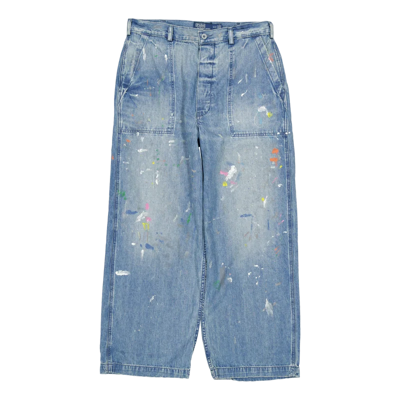 Naval-Inspired Distressed Jean Malta