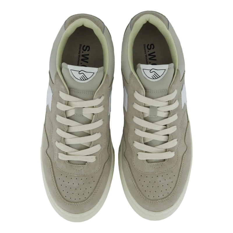 Pearl S-strike Suede Lt Grey & White